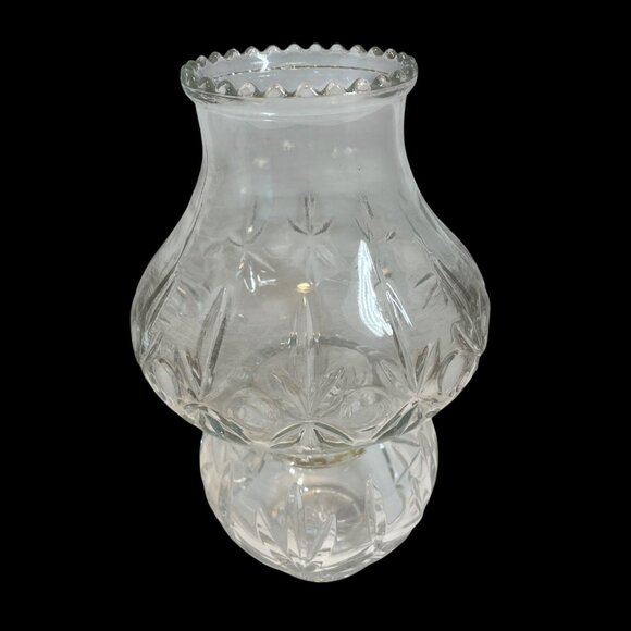 Hand-Cut 24% Lead Crystal Clear Glass Bowl with Lamp Shade Made in Poland - Picture 2 of 12